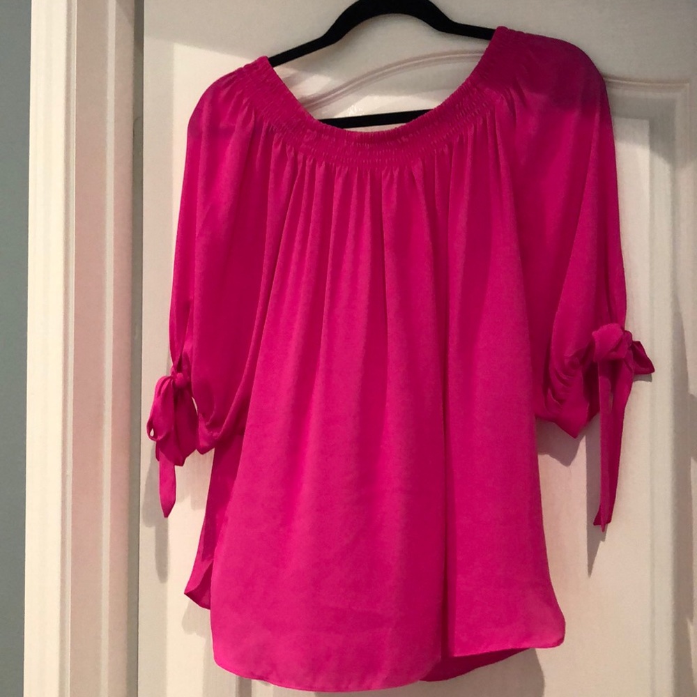 Hot pink blouse